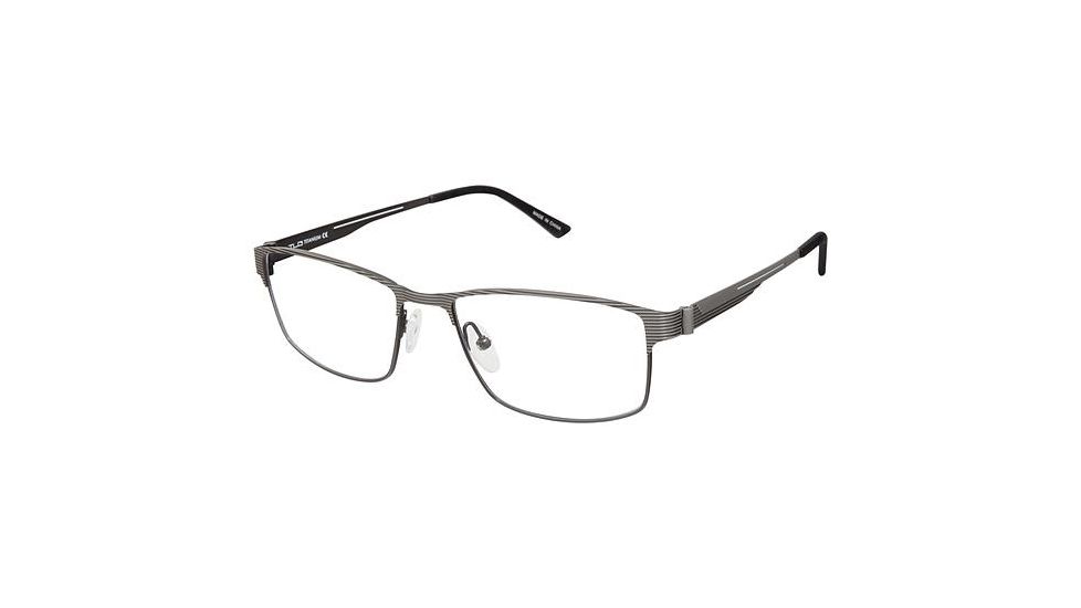 TLG NU024 Prescription Eyeglasses - Frame Matte Gunmetal, Size 55/17mm LYNU02401