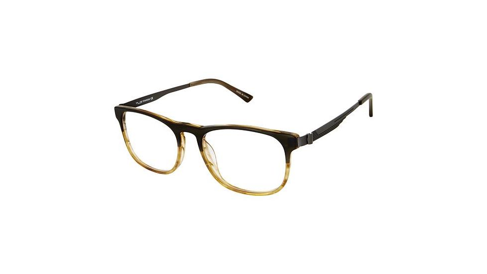TLG NU025 Prescription Eyeglasses - Frame Green / Gunmtal, Size 53/18mm LYNU02503