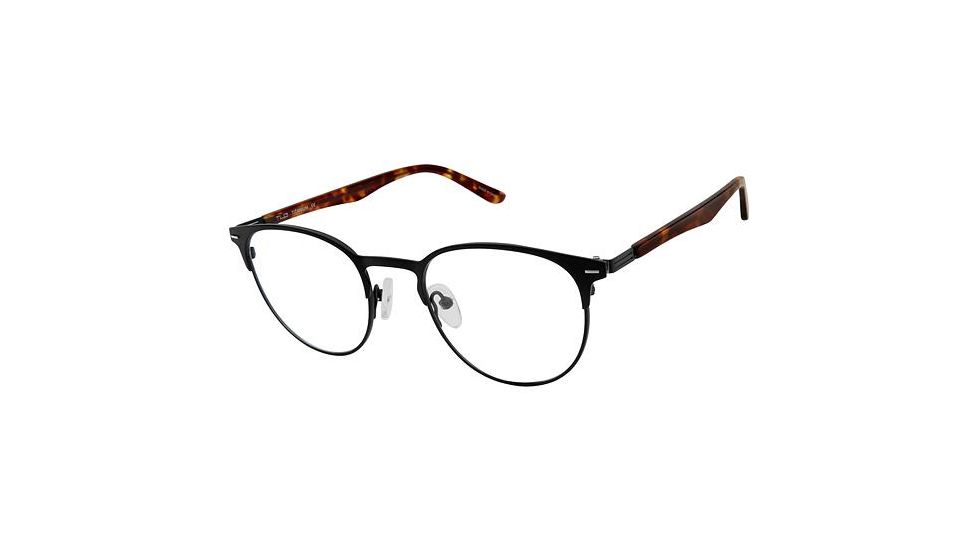 TLG NU027 Prescription Eyeglasses - Frame BLACK / TORT, Size 49/20mm LYNU02701