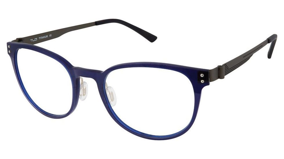 TLG NU031 Bifocal Prescription Eyeglasses - Frame TRANSLUCENT NVY, Size 52/19mm LYNU03103