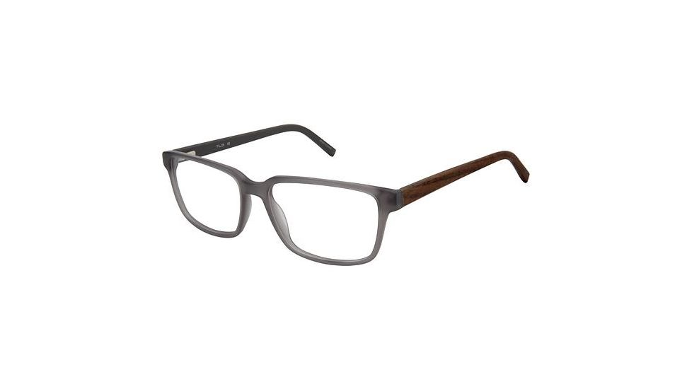 TLG NU032 Prescription Eyeglasses - Frame TRANS GREY, Size 55/16mm LYNU03203