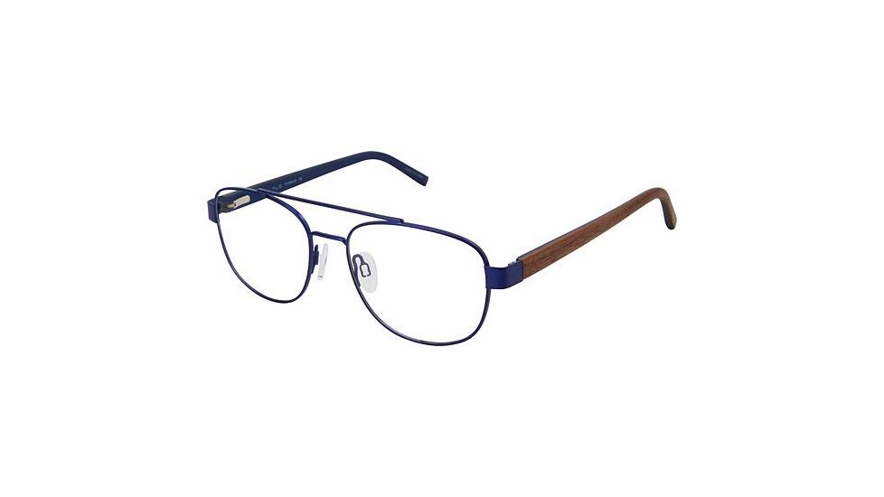 TLG NU033 Progressive Prescription Eyeglasses - Frame MATTE NAVY, Size 54/18mm LYNU03303