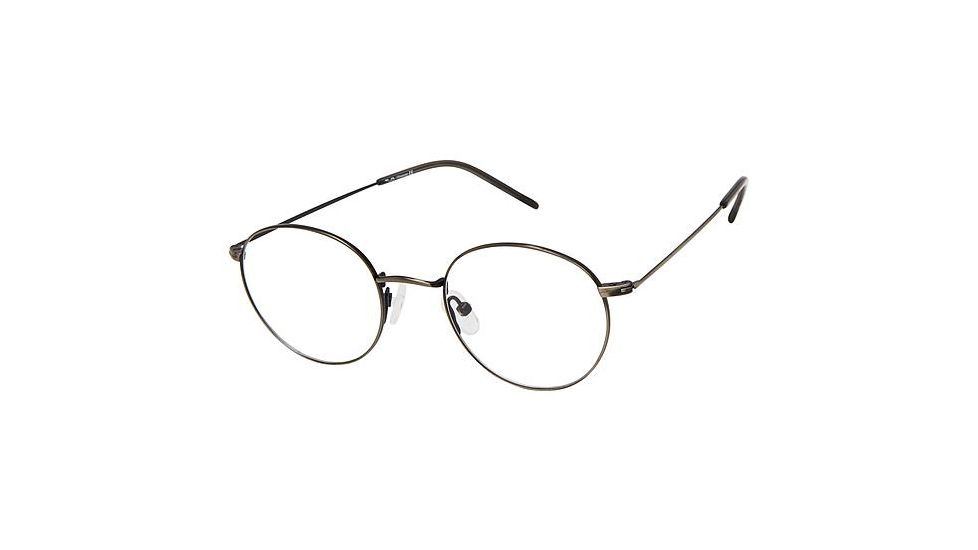 TLG NU037 Progressive Prescription Eyeglasses - Frame ANTIQUE SILVER, Size 48/21mm LYNU03703
