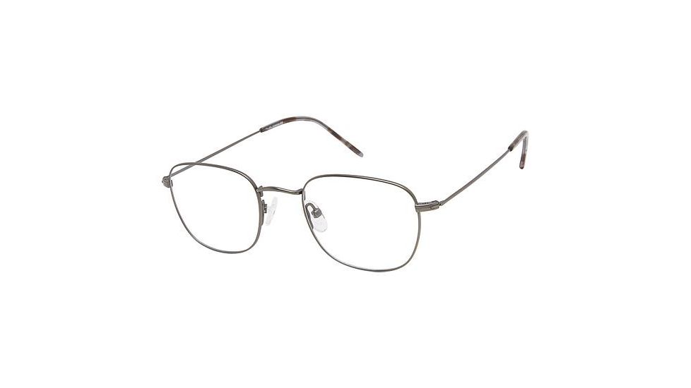TLG NU039 Progressive Prescription Eyeglasses - Frame MATTE GUN, Size 49/21mm LYNU03902