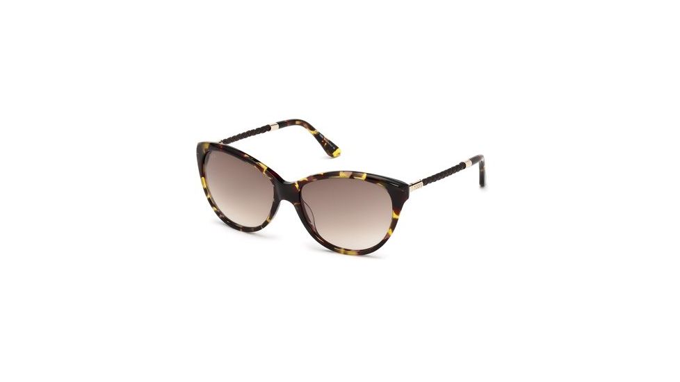 Tod's TO0082 Sunglasses - Havana Frame Color, Gradient Brown Lens Color