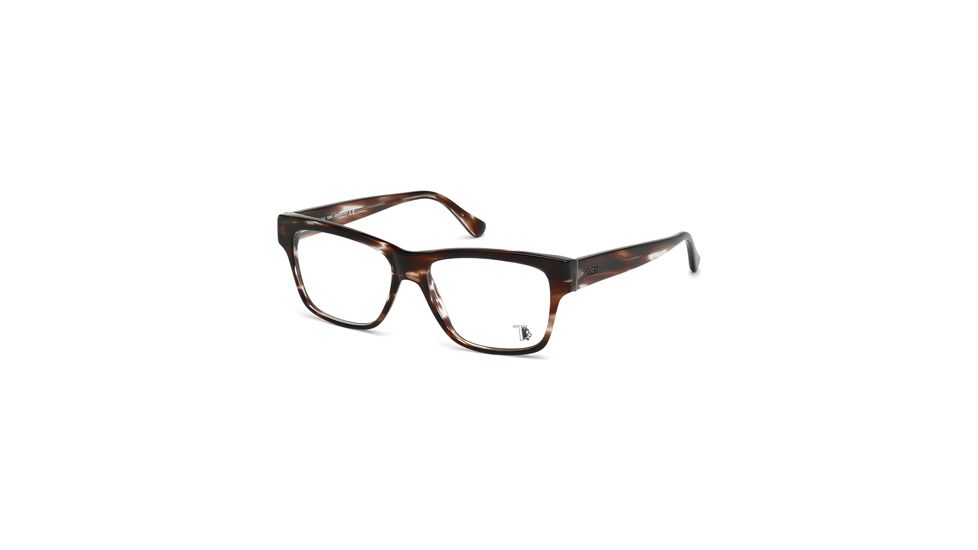 Tod's TO5097 Eyeglass Frames - Havana Frame Color