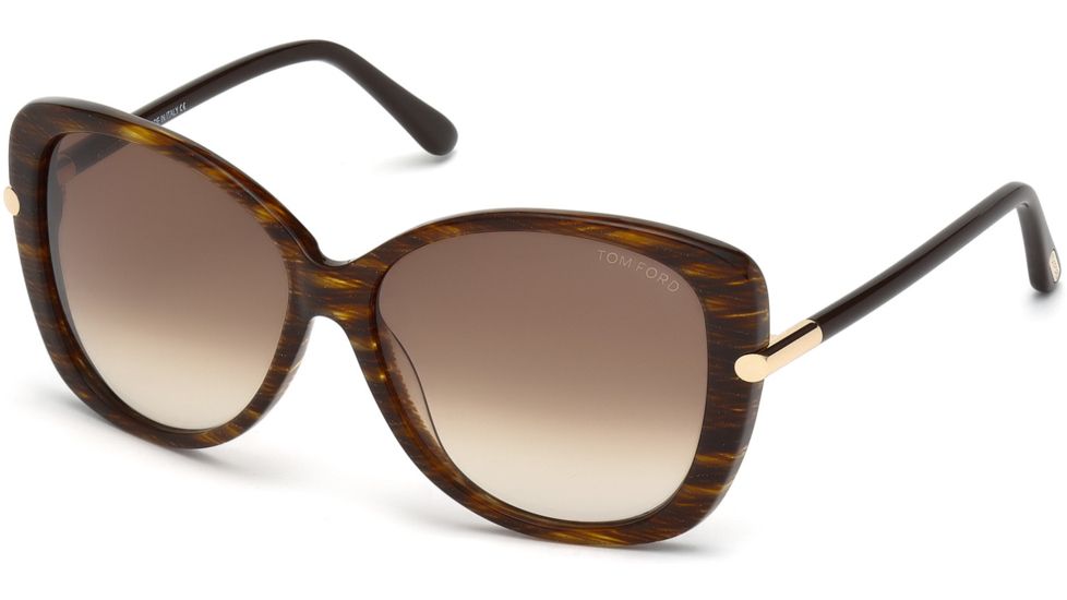 Tom Ford FT0324 Sunglasses - Dark Brown Frame Color, Gradient Brown Lens Color
