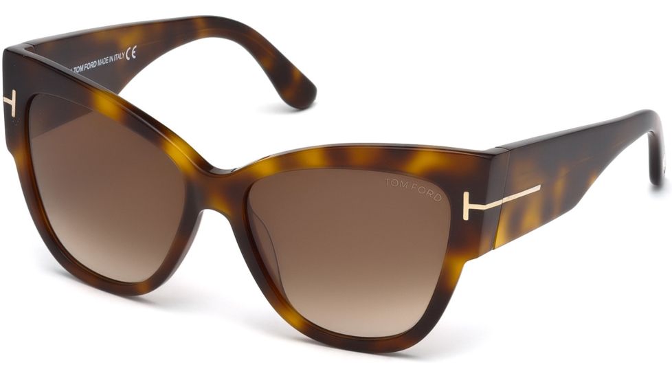 Tom Ford FT0371 Sunglasses - Blonde Havana Frame Color, Gradient Brown Lens Color