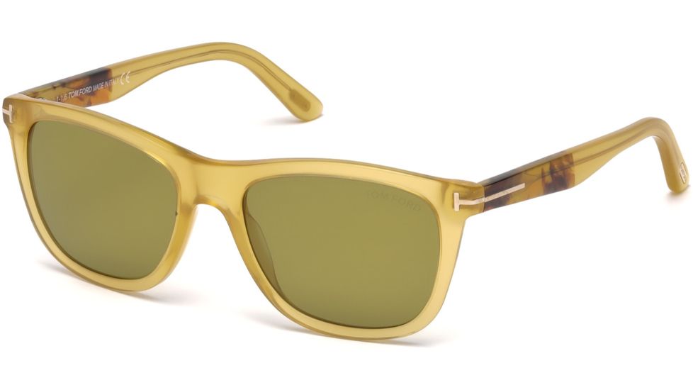 Tom Ford FT0500 Sunglasses - Yellow Frame Color, Green Lens Color