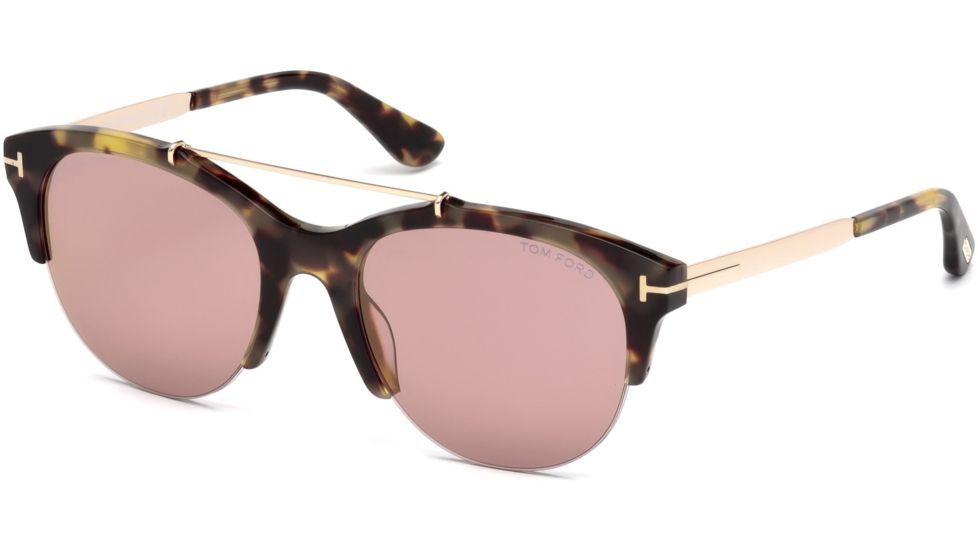 Tom Ford FT0517 Sunglasses - Havana Frame Color, Gradient Or Mirror Violet Lens Color