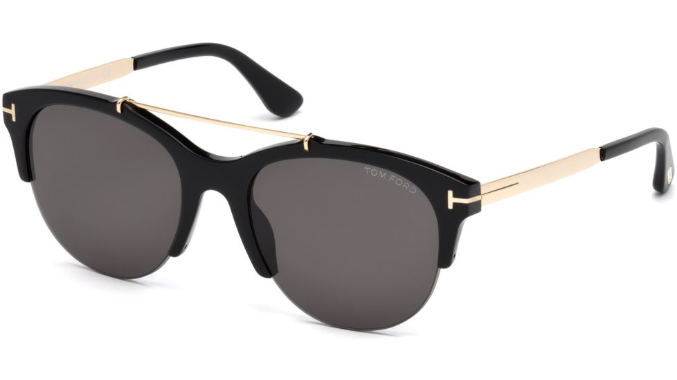Tom Ford FT0517 Sunglasses - Shiny Black Frame Color, Smoke Lens Color