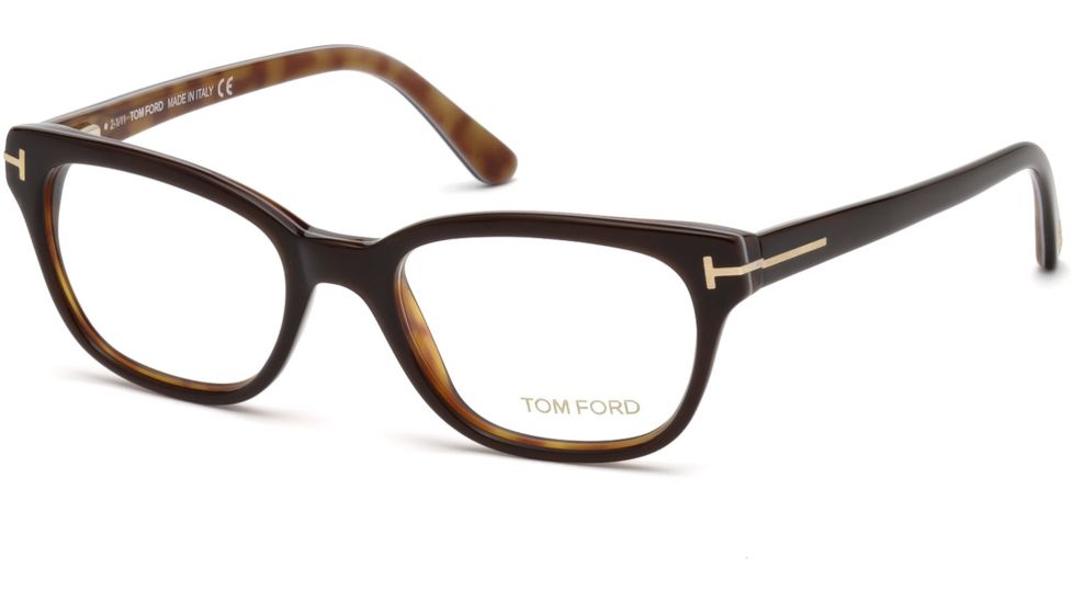 Tom Ford FT5207 Eyeglass Frames - Dark Brown Frame Color
