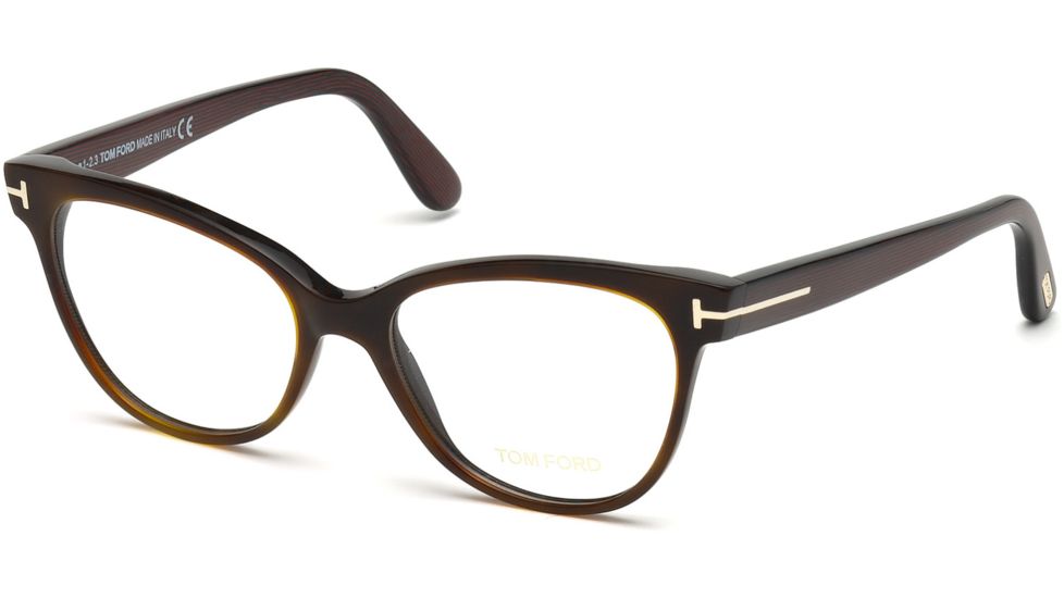 Tom Ford FT5291 Eyeglass Frames - Dark Havana Frame Color
