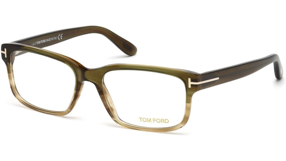 Tom Ford FT5313 Eyeglass Frames - Dark Green Frame Color