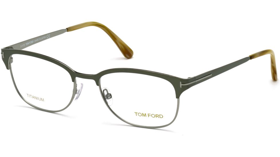 Tom Ford FT5381 Eyeglass Frames - Shiny Light Green Frame Color, Shiny Light Green Lens Color