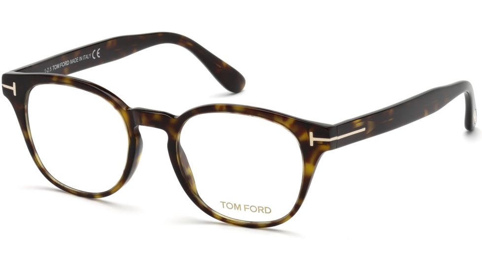 Tom Ford FT5400 Eyeglass Frames - Dark Havana Frame Color, Dark Havana Lens Color