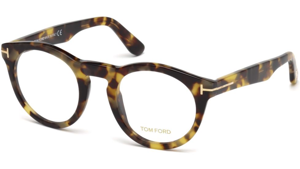Tom Ford FT5459 Eyeglass Frames - Coloured Havana Frame Color