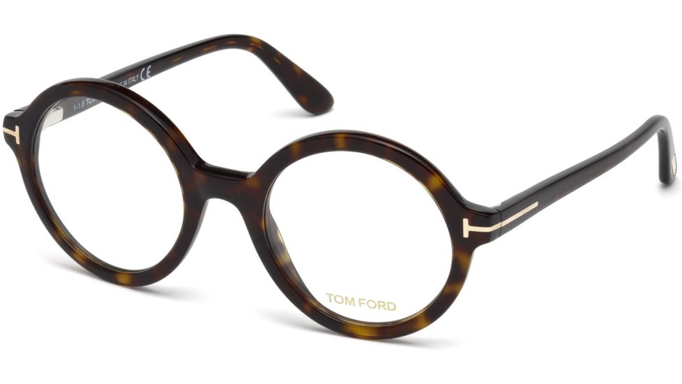 Tom Ford FT5461 Eyeglass Frames - Dark Havana Frame Color, Dark Havana Lens Color