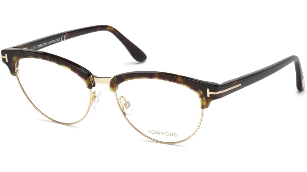Tom Ford FT5471 Eyeglass Frames - Dark Havana Frame Color, Dark Havana Lens Color