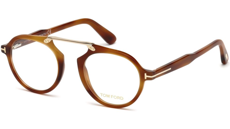Tom Ford FT5494 Eyeglass Frames - Blonde Havana Frame Color, Blonde Havana Lens Color