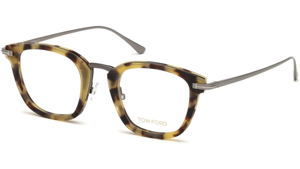Tom Ford FT5496 Eyeglass Frames - Havana Frame Color