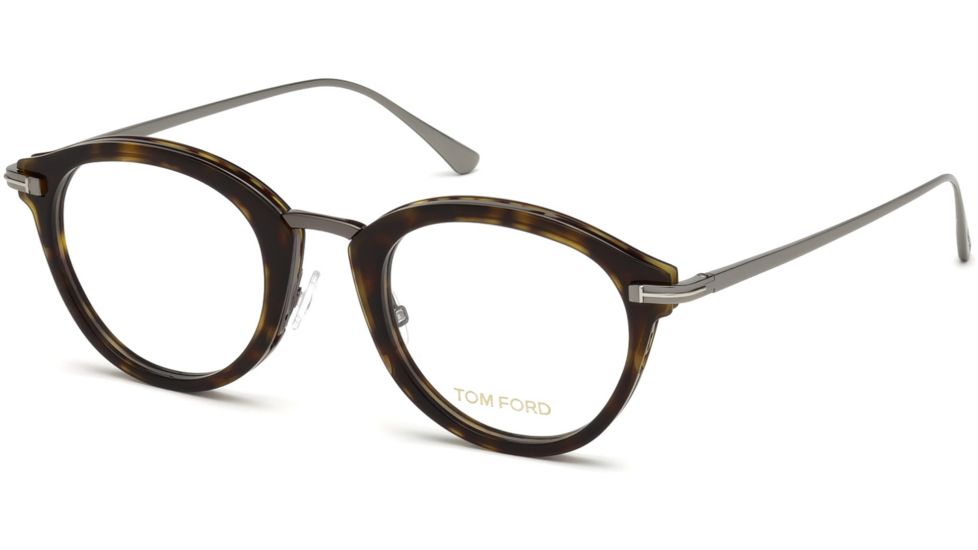 Tom Ford FT5497 Eyeglass Frames - Dark Havana Frame Color