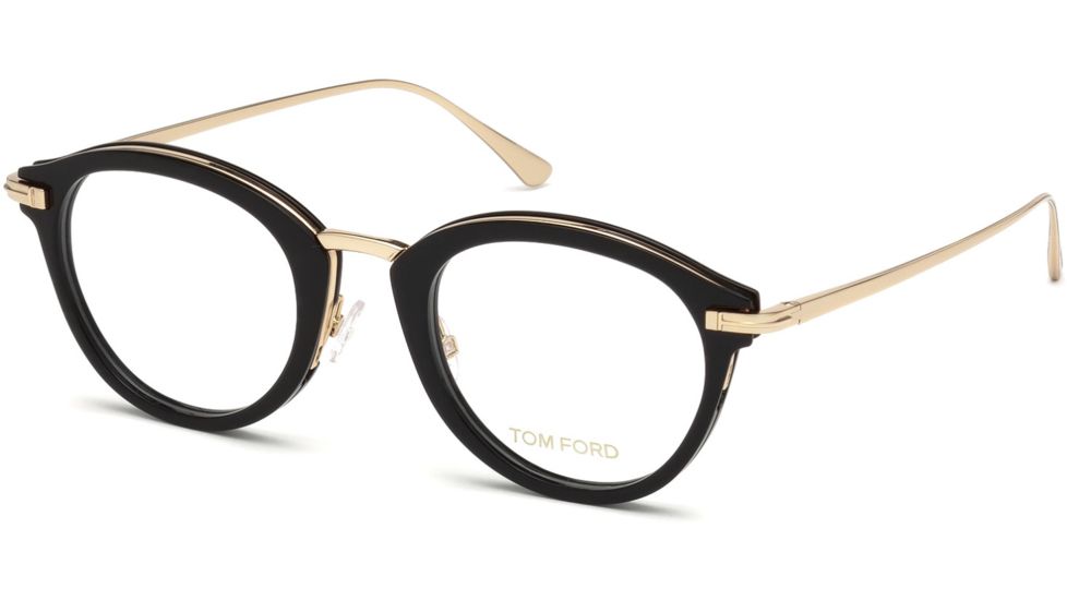 Tom Ford FT5497 Eyeglass Frames - Shiny Black Frame Color