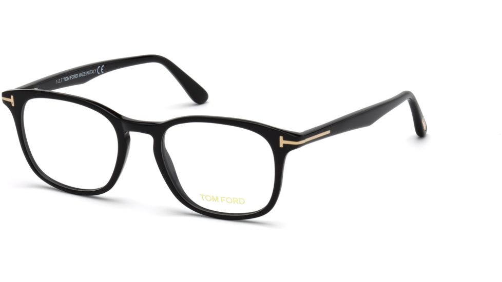 Tom Ford FT5505 Eyeglass Frames - Shiny Black Frame Color