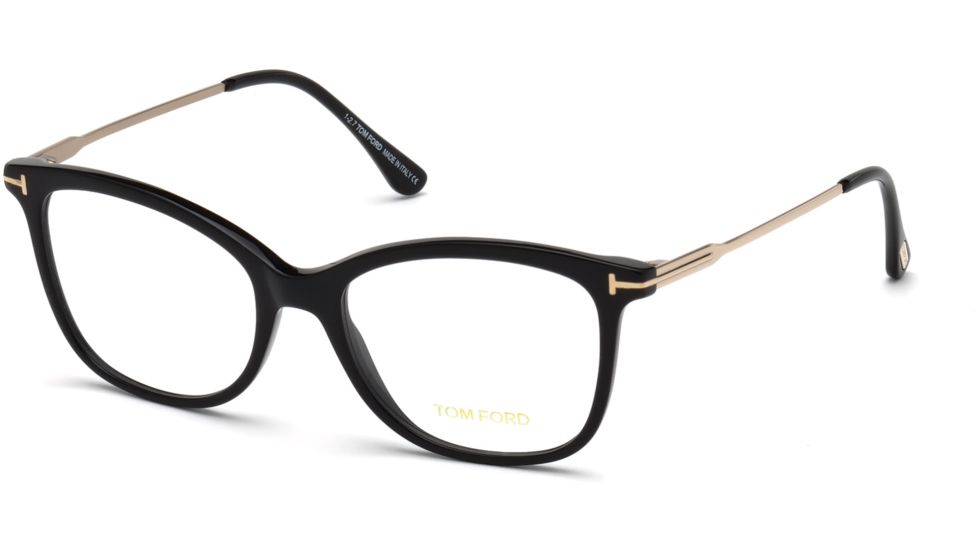Tom Ford FT5510 Eyeglass Frames - Shiny Black Frame Color