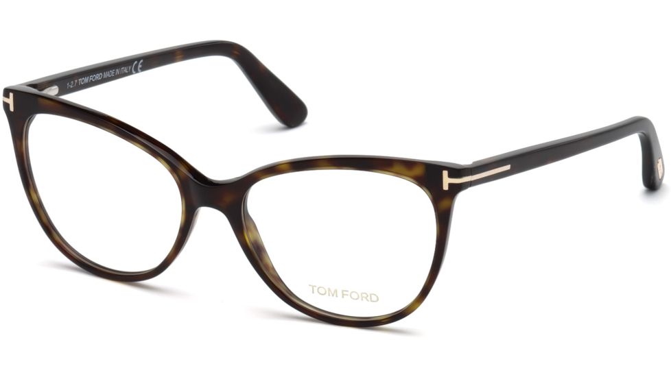 Tom Ford FT5513 Eyeglass Frames - Dark Havana Frame Color