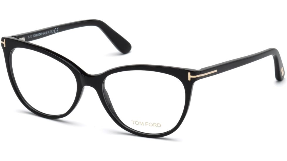 Tom Ford FT5513 Eyeglass Frames - Shiny Black Frame Color