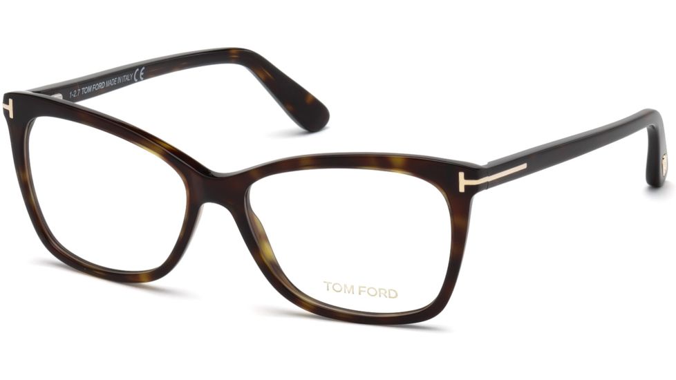 Tom Ford FT5514 Eyeglass Frames - Dark Havana Frame Color, Dark Havana Lens Color
