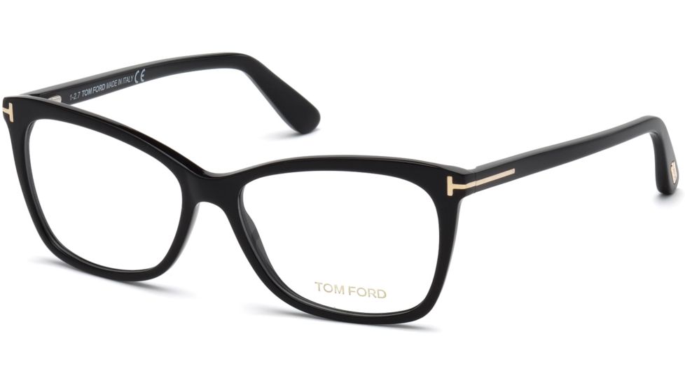 Tom Ford FT5514 Eyeglass Frames - Shiny Black Frame Color, Shiny Black Lens Color