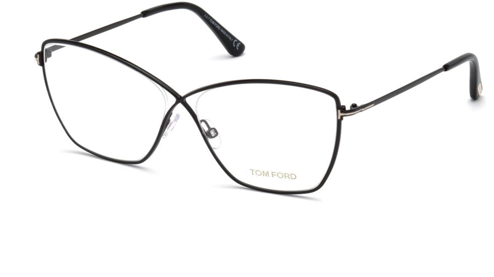Tom Ford FT5518 Eyeglass Frames - Shiny Black Frame Color