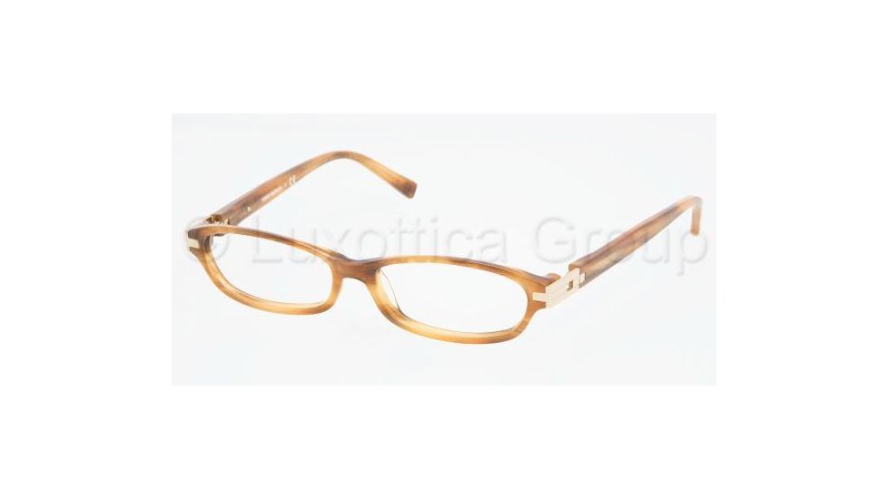 Tory Burch TY 2013 Eyeglasses Styles - Amber Frame w/Non-Rx 50 mm Diameter Lenses, 928-5014
