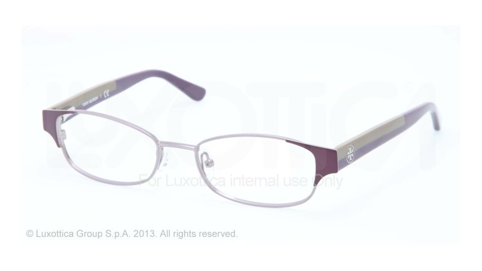 Tory Burch TY1037 Single Vision Prescription Eyeglasses 3004-50 - Plum Gunmetal Frame