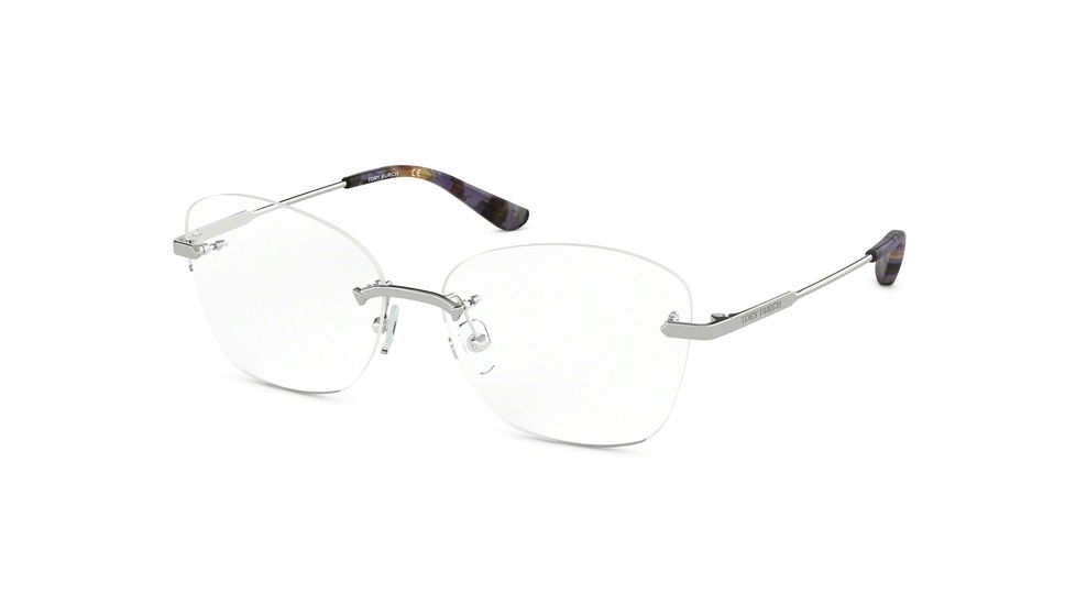 Tory Burch TY1058 Prescription Eyeglasses, 54mm, Silver, TY1058-3161-54-SV