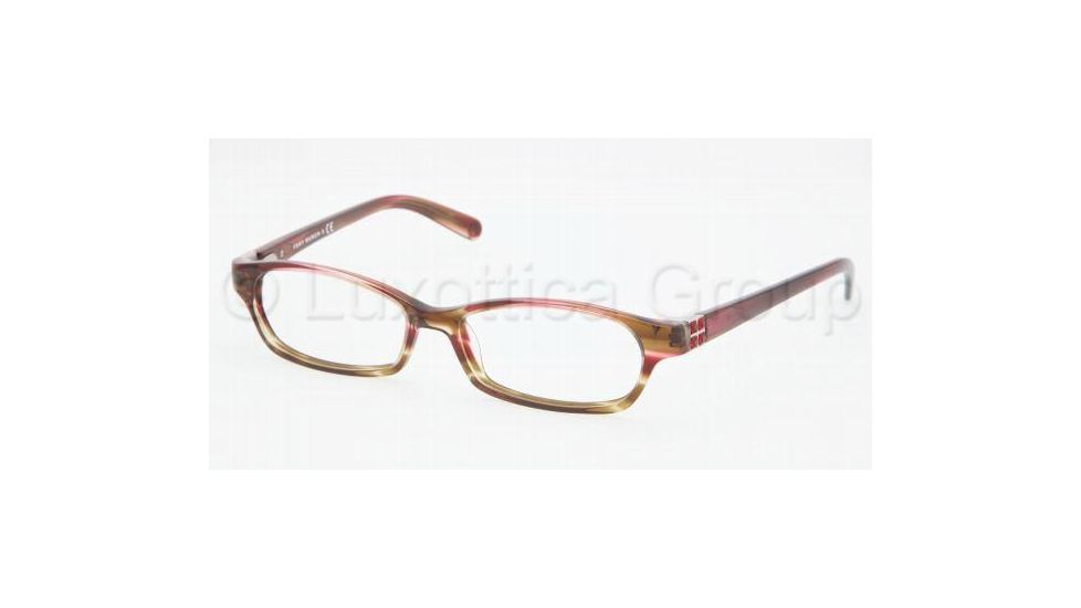 Tory Burch TY2016B Progressive Prescription Eyeglasses 981-5015 - Pink Olive Tortoise 