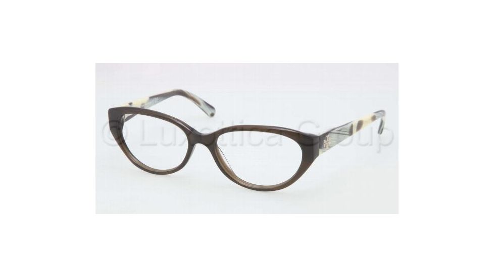 Tory Burch TY2021 TY2021 Bifocal Prescription Eyeglasses 1078-5216 - Olive Horn Frame, Demo Lens Lenses