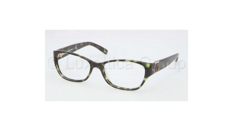 Tory Burch TY2022 TY2022 Bifocal Prescription Eyeglasses 1074-5116 - Green Tortoise Frame, Demo Lens Lenses