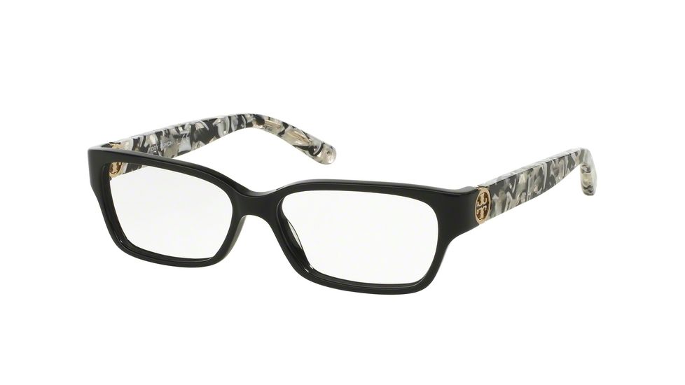 Tory Burch TY2025 TY2025 Bifocal Prescription Eyeglasses 3155-51 - Black/black White Marble Frame