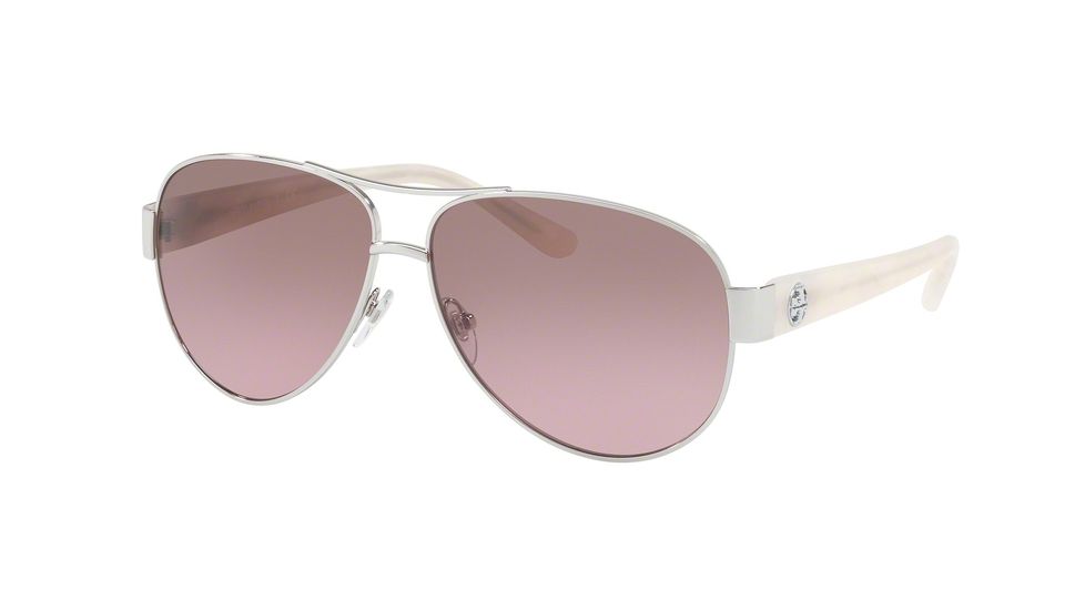 Tory Burch TY6057 Progressive Prescription Sunglasses TY6057-324314-60 - Lens Diameter 60 mm, Frame Color Silver