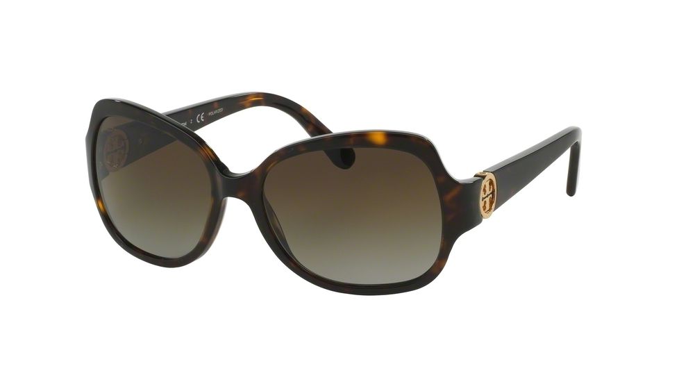 Tory Burch TY7059 Progressive Prescription Sunglasses TY7059-1378T5-57 - Lens Diameter 57 mm, Frame Color Dark Tortoise