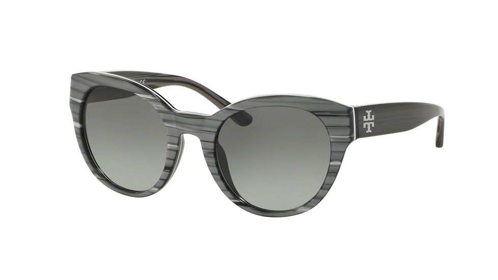 Tory Burch TY7080A Sunglasses 140711-51 - Metallic Grey Horn/grey Frame, Grey Gradient Lenses