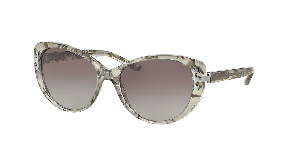 Tory Burch TY7092A Bifocal Prescription Sunglasses TY7092A-155111-56 - Lens Diameter 56 mm, Frame Color Silver Tweed