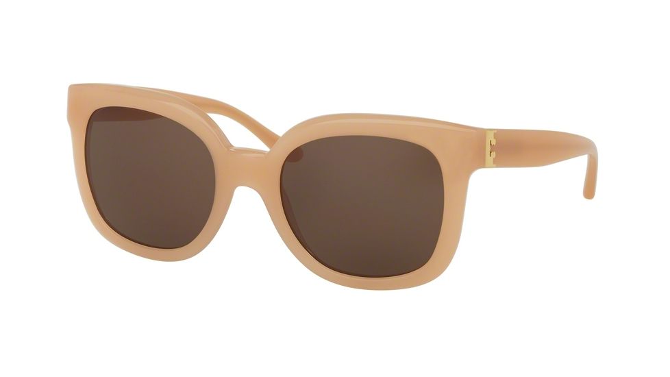 Tory Burch TY7104 Sunglasses 128273-54 - Blush Frame, Brown Solid Lenses