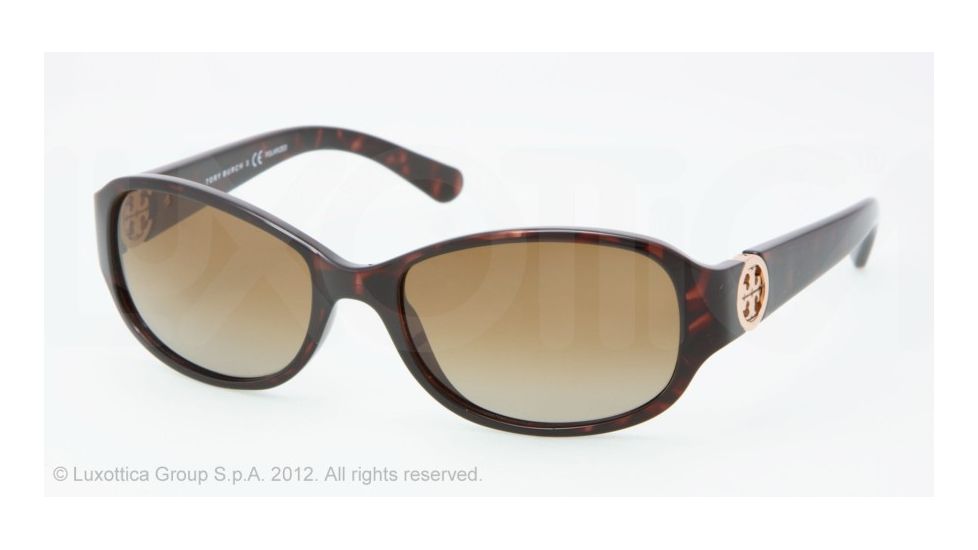 Tory Burch TY9013 TY9013 Progressive Prescription Sunglasses TY9013-510-T5-56 - Lens Diameter 56 mm, Frame Color Dk Tortoise