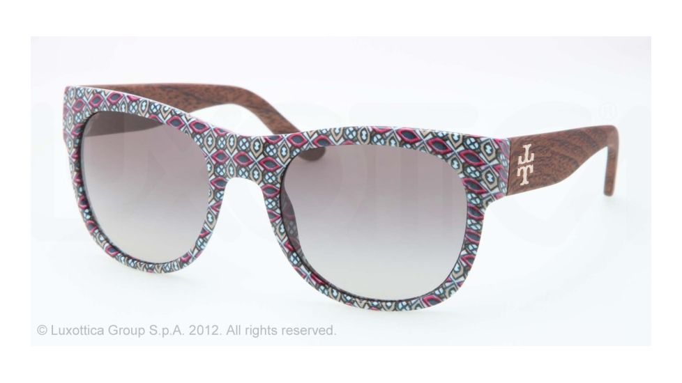 Tory Burch TY9026 Sunglasses 122011-55 - Multi Geometric Frame, Grey Gradient Lenses