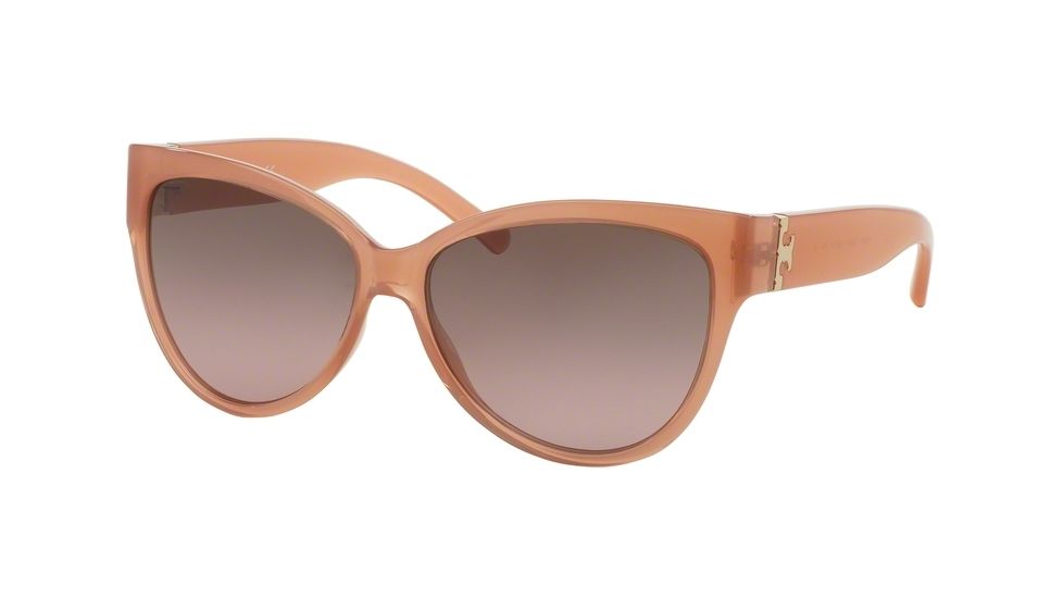 Tory Burch TY9033 Sunglasses 135214-59 - Milky Chestnut Frame, Brown Rose Gradient Lenses