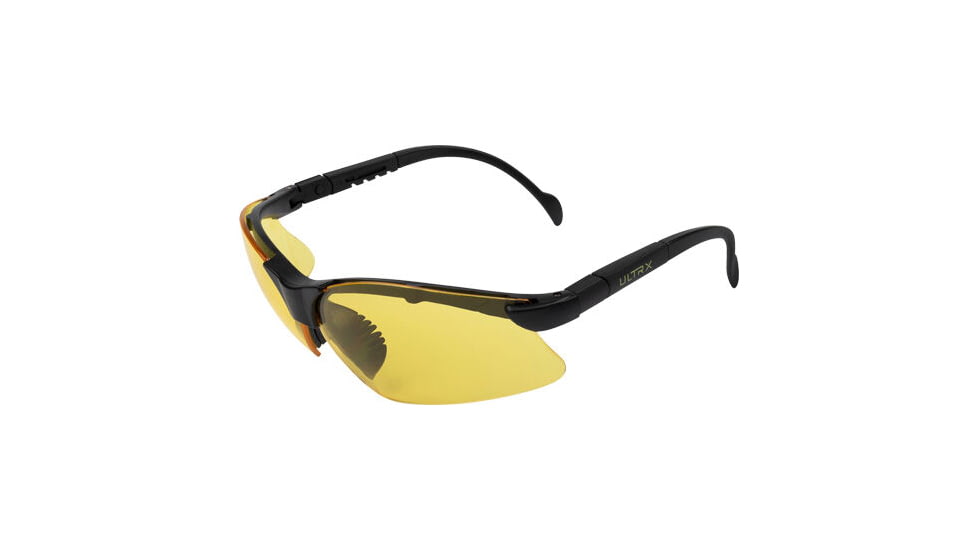 Allen ULTRX Verse Safety Glasses, Black Frame, Yellow Lens, 4183